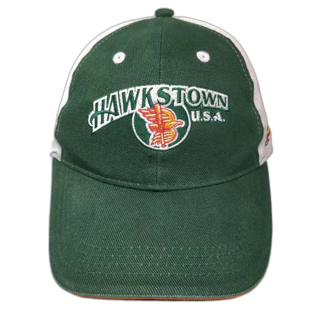 Design Dynamix Boise Hawks Baseball Cap Hat Green White One Size Strapback USA